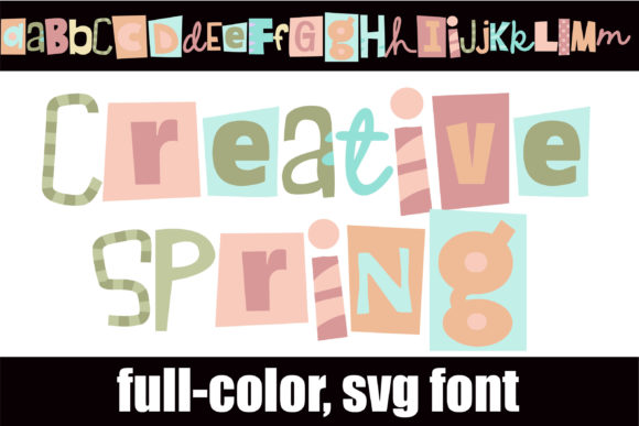 Creative Spring: A Vibrant Font for Modern Design
