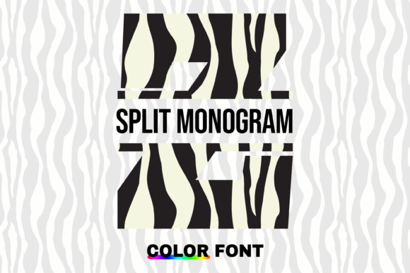 Discover the Playful Charm of the Zebra Split Font