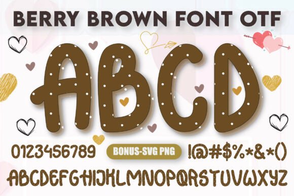 Discover the Sweet Charm of the Berry Brown Font