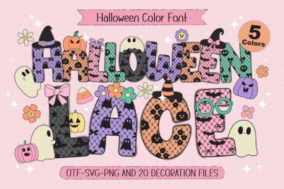 Halloween Lace: Spooky-Sweet Typography for Modern Design