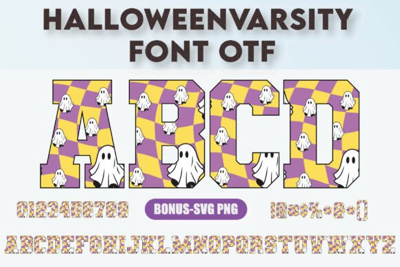 Halloween Varsity Font: Bold & Spooky Design