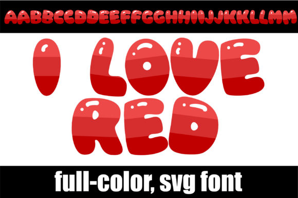 I Love Red: A Dynamic Color Font for Bold Design