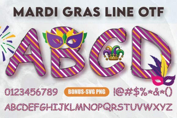 Mardi Gras Line: Infuse Festive Energy into Your Designs