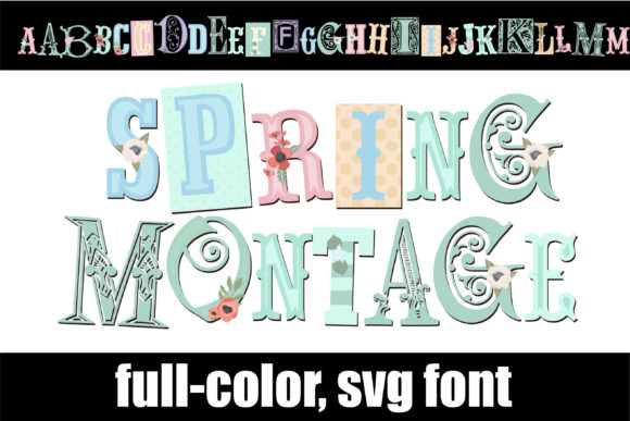 Spring Montage: Elevate Your Designs with Vibrant Typography