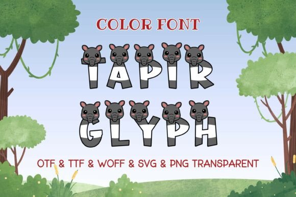 Tapir Glyph: Infusing Playful Charm into Modern Typography