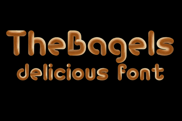 The Bagels: A Color Font for Whimsical Modern Design