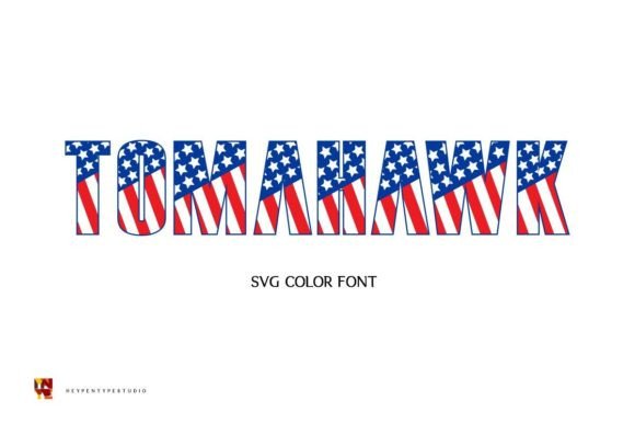 Tomahawk: A Bold Color Font for Patriotic Design
