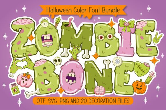 Zombie Bone: A Playfully Grotesque Font for Halloween Design
